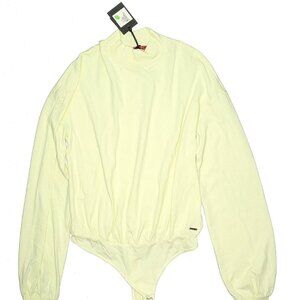 n :PHILANTHROPY Emmie Long Sleeve Crew Neck Chartreuse Bodysuit NWT Size Small